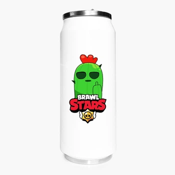 Термобанка Бравл Старс Спайк (Brawl Stars Spike) 500 мл (31091-1013) термокружка термос из нержавеющей стали с трубочкой