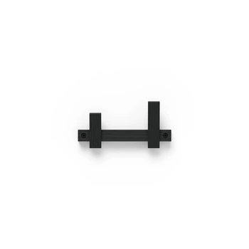 Вешалка настенная деревянная на 2 крючка Pab.objects Fence x2 Черный 19см (pab0011)