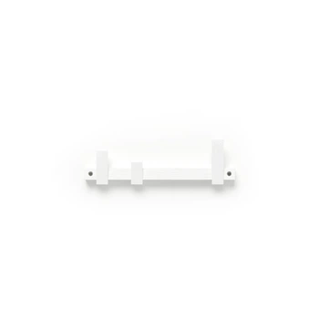 Вешалка настенная деревянная на 3 крючка Pab.objects Fence x3 Белый 31см (pab0015)