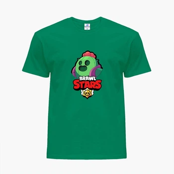 Футболка дитяча Бравл Старс Спайк (Brawl Stars Spike) (25186-1030) 146-152 см Бавовна Зелений