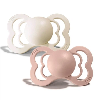 Пустушка Bibs Supreme 6-36 міс латекс симетрична набір 2 шт Ivory Blush