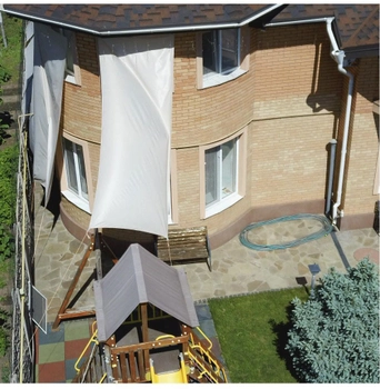 Тент солнцезащитный Фортнокс FX home прямоугольный "Полоса" 1.5 х 3 м Бежевый (2820000014429)