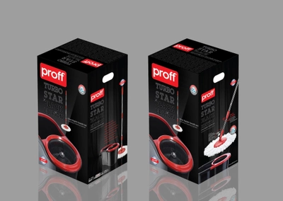 Комплект для прибирання PROFF TurboStar Black Edition 13л. чорний