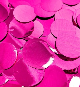 Конфетті, метафан "Disc", Польща, вага - 50 г, розмір - 15 мм, колір - малиновий