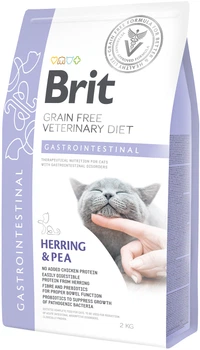 Сухий корм для кішок Brit VD Gastrointestinal при захворюваннях шлунково-кишкового тракту з оселедцем