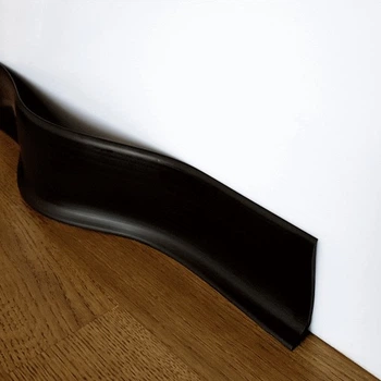 Плинтус гибкий для пола Progress Flex Skirting 60x10 mm Чёрный