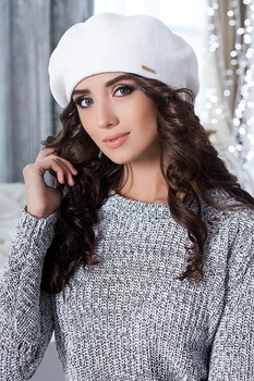 Берет женский зима BRAXTON 3000 Вива белый