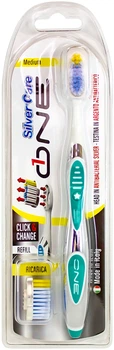 Зубна щітка Silver Care One Medium зі змінною головкою (8009315069612)