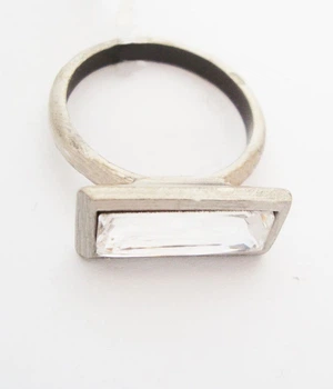 Кільце прямокутник з кристалом Swarovski DANON R1123S1 medium