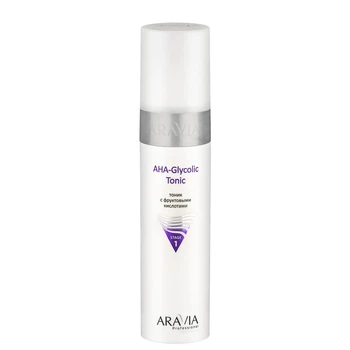 Тоник Aravia AHA Glycolic Tonic с фруктовыми кислотами 250 мл (6202)