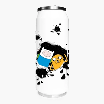 Термобанка Время приключений Финн и Джейк пес (Adventure Time Finn & Jake the dog) 500 мл (31091-1581) термокружка термос из нержавеющей стали с трубочкой