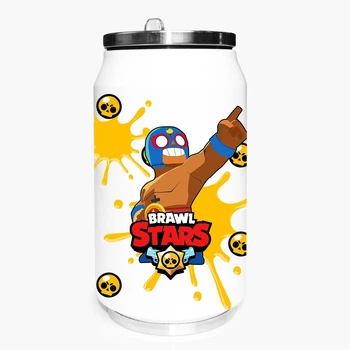 Термобанка Бравл Старс Эль Примо (Brawl Stars El Primo) 350 мл (31091-1011) термокружка термос из нержавеющей стали с трубочкой