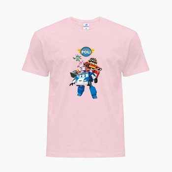 Детская футболка Робокар Поли (Robocar Poli) (25186-1619) 146-152 см Хлопок Розовый
