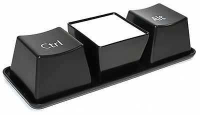 Пластиковые чашки кнопки Ctrl Alt Del (Черные)