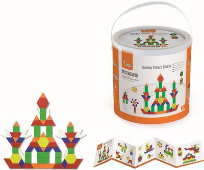 Деревянный игровой набор Viga Toys Цветная мозаика 250 элементов (50065)