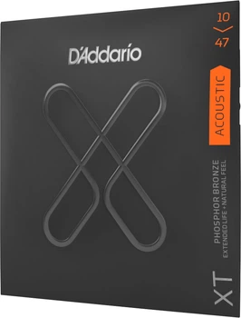 Струны для акустических гитар D'Addario XTAPB1047 XT Phosphor Bronze Extra Light 10-47