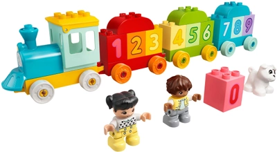 Конструктор LEGO DUPLO Поезд с цифрами — учимся считать 23 детали (10954)