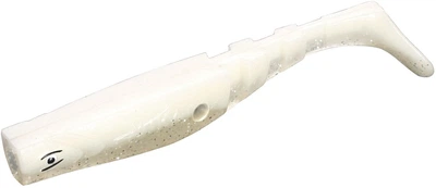 Силикон Mikado Fishunter (съедобный) 7 см 5 шт Прозрачно-белый с блёстками (PMFHL7-382)