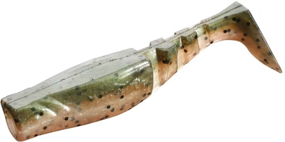Силикон Mikado Fishunter (съедобный) 9.5 см 5 шт Серо-оливковый с чёрными блёстками (PMFHL9.5-347)