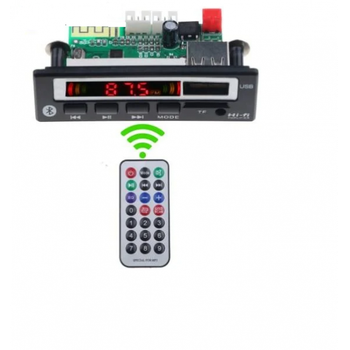 MP3 плеер автомобильный Аудио FM Bluetooth GRB AUX USB SD с пультом T-6587