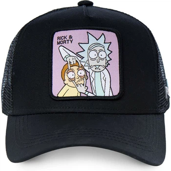 Кепка Бейсболка Тракер с сеткой Goorin Brothers Cartoons Мультик Rick Morty Рик и Морти Черная