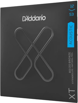 Струны для акустических гитар D'Addario XTABR1253 XT 80/20 Bronze Light 12-53