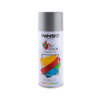 Акрилова спрей-фарба металік Winso Fly Color Diamond Silver Сріблястий металік 880330 (7532) 450ml
