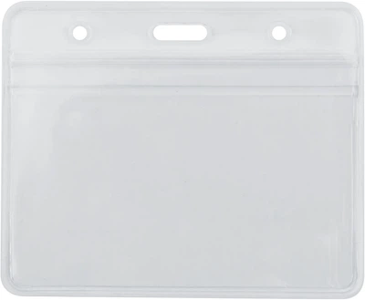 Набор бейджей Optima PVC горизонтальные 95х58 мм 10 шт Прозрачный (O45609)