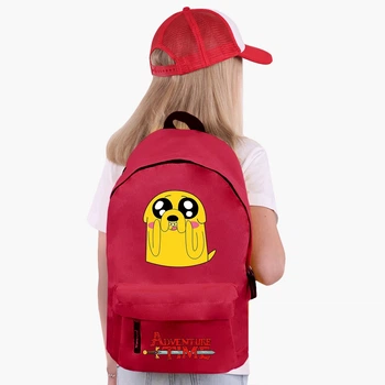 Рюкзак детский Время Приключений Джейк Пес (Adventure Time Jake The Dog) (9263-1577) 17 л Красный