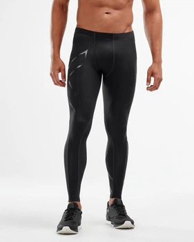 Мужские компрессионные тайтсы 2XU, Core Compression Tights, XLT, черный/черный логотип
