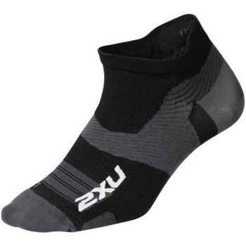 Компрессионные спортивные короткие носки 2XU, Vectr Ultralight, M (38-42), черный/титановый