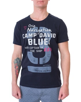 Футболка чоловіча CAMP DAVID (2002-3630-blue navy/20) Синій M