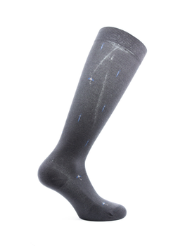 Компресійні чоловічі шкарпетки Relaxsan з принтом 18-22 мм рт.ст. 4 Сірі/Парасольки 820