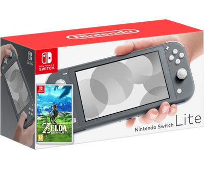 Nintendo Switch Lite Gray + Игра The Legend of Zelda: Breath of the Wild (русская версия)
