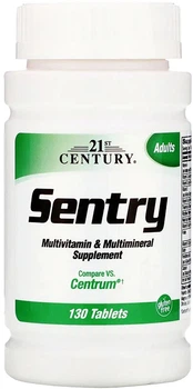 Мультивитаминно-минеральный комплекс 21st Century Sentry 130 таблеток (740985223802)