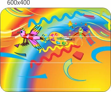 Стенд для школы, детского сада. Стенд под лепку. ViTaLa, фигурный, 600х400 мм, полноцветный, (ДС000193)