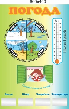 Стенд, уголок природы, ViTaLa, фигурный 600х400 мм, полноцветный, (КП000020)