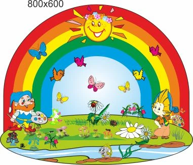 Стенд для школы, детского сада, Для лепки. ViTaLa, фигурный, 800х600 мм, полноцветный, (ДС000042)