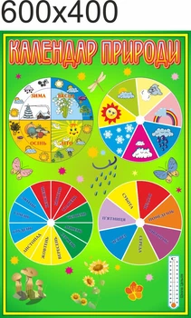 Стенд, уголок природы, ViTaLa, фигурный,600х400 мм, полноцветный, (КП000004)