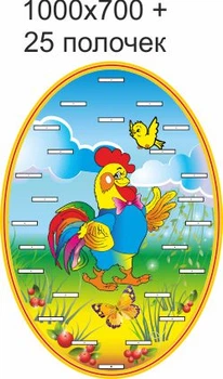 Стенд для школы, детского сада, Для лепки. ViTaLa, фигурный, 1000х700 мм, полноцветный, (ДС0000232)