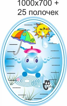 Стенд для школы, детского сада, Для лепки. ViTaLa, фигурный, 1000х700 мм, полноцветный, (ДС000036)