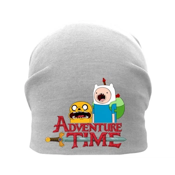 Шапка дитяча Час Пригод 003 (Adventure Time) сіра (ATR gry 003) 54-56 см