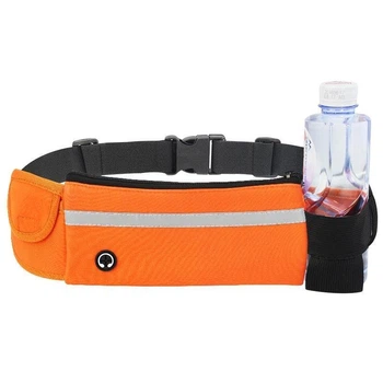 Сумка для бега на пояс RunBag с карманом на бутылку Orange (HbP0506203)
