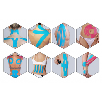 Кинезио тейп спортивный Sports Therapy Kinesiology Tape, 5 см х 5 м (красный)