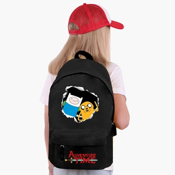 Рюкзак детский Время Приключений Финнн и Джейк пес (Adventure Time Finn & Jake the dog) (9263-1581) 17 л Черный