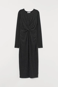 Платье для беременных H&M S черный блеск 27058350850