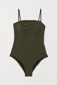 Купальник H&M 34 черно золотистый 14058334821