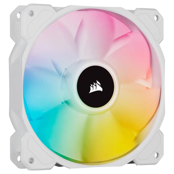 Вентилятор Corsair iCUE SP120 RGB Elite Performance (CO-9050136-WW), 120x120x25мм, 4-pin PWM, белый