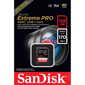 SanDisk SDXC Extreme Pro 128GB V30 UHS-I U3