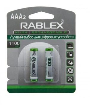 Акумуляторні батареї Rablex HR3/AAA 1100mAh Ni-MH 1.2V